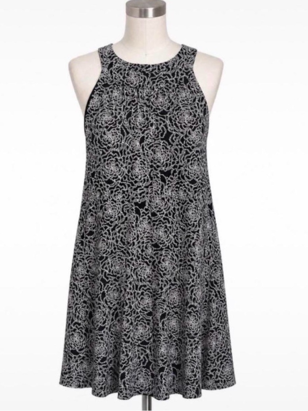 Tommy Hilfiger black & white floral print dress